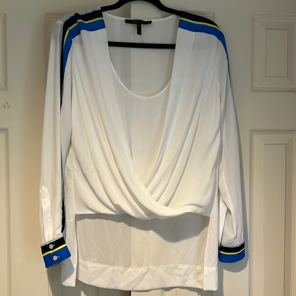 BCBG MaxAzria White Blouse Size XS